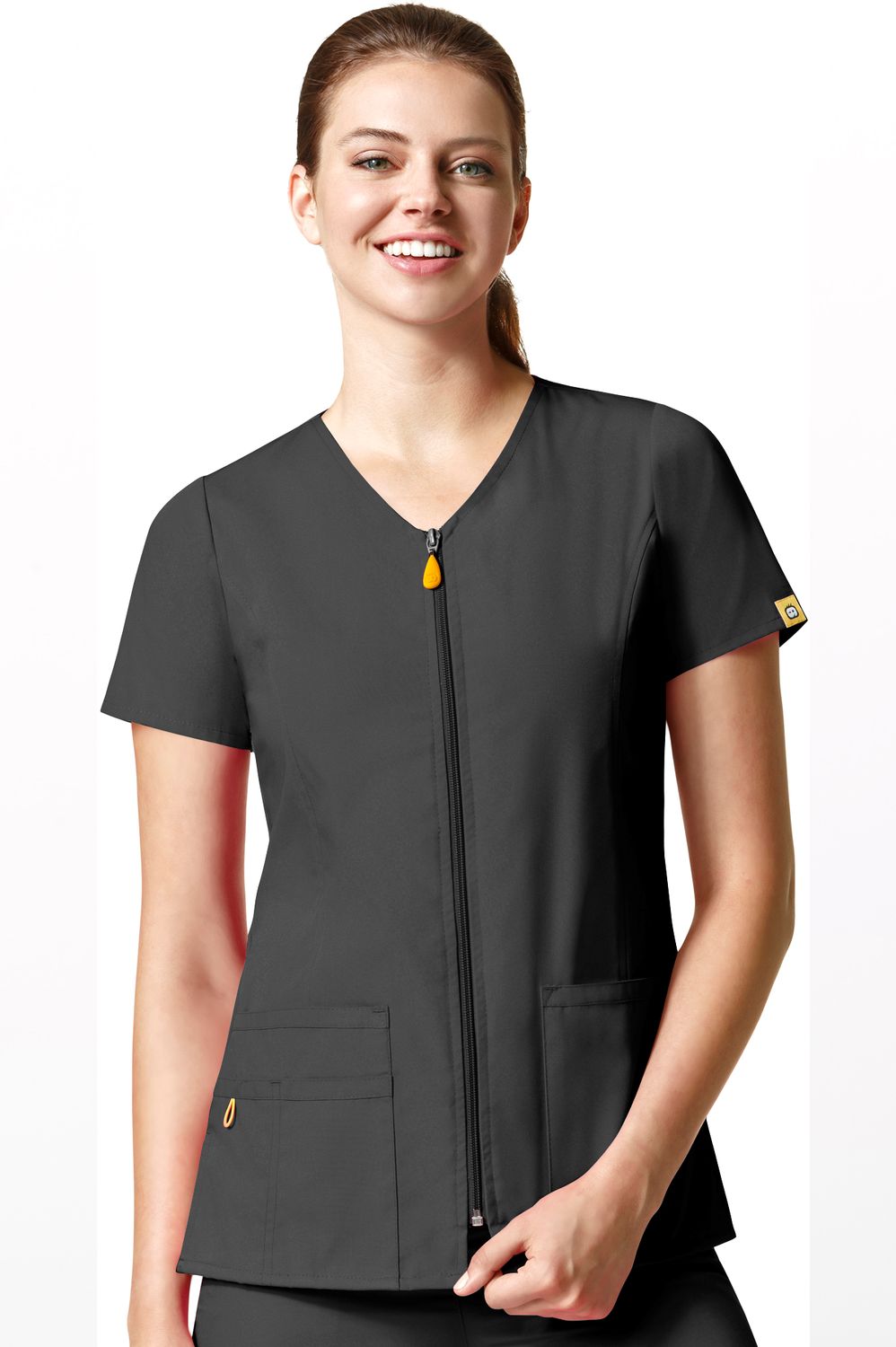 Casacca donna 6086 con zip black