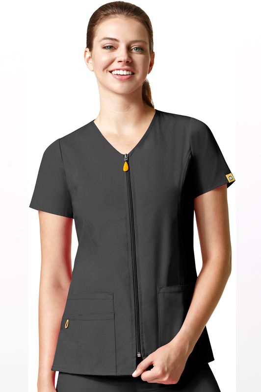 Casacca donna 6086 con zip black