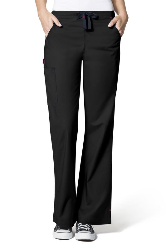Pantalone donna 5308 svasati black