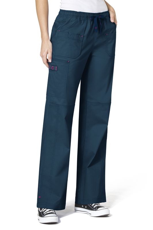 Pantalone donna 5108 cargo caribbean blue