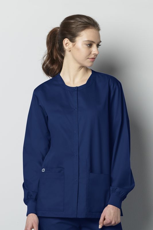 Casacca donna 800 girocollo navy blue