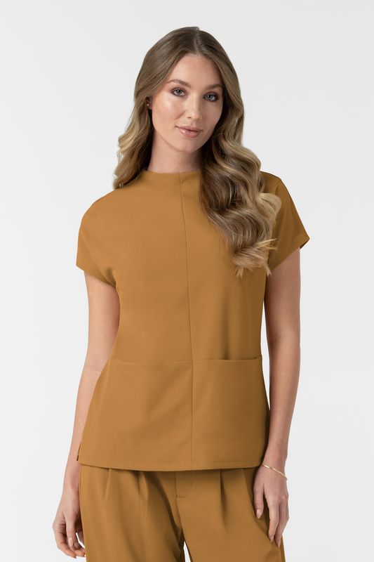Casacca 6166 girocollo amber brown