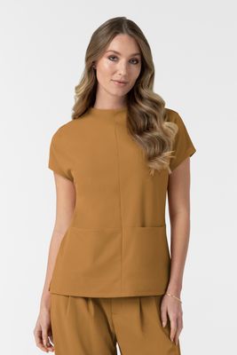 Casacca 6166 girocollo amber brown