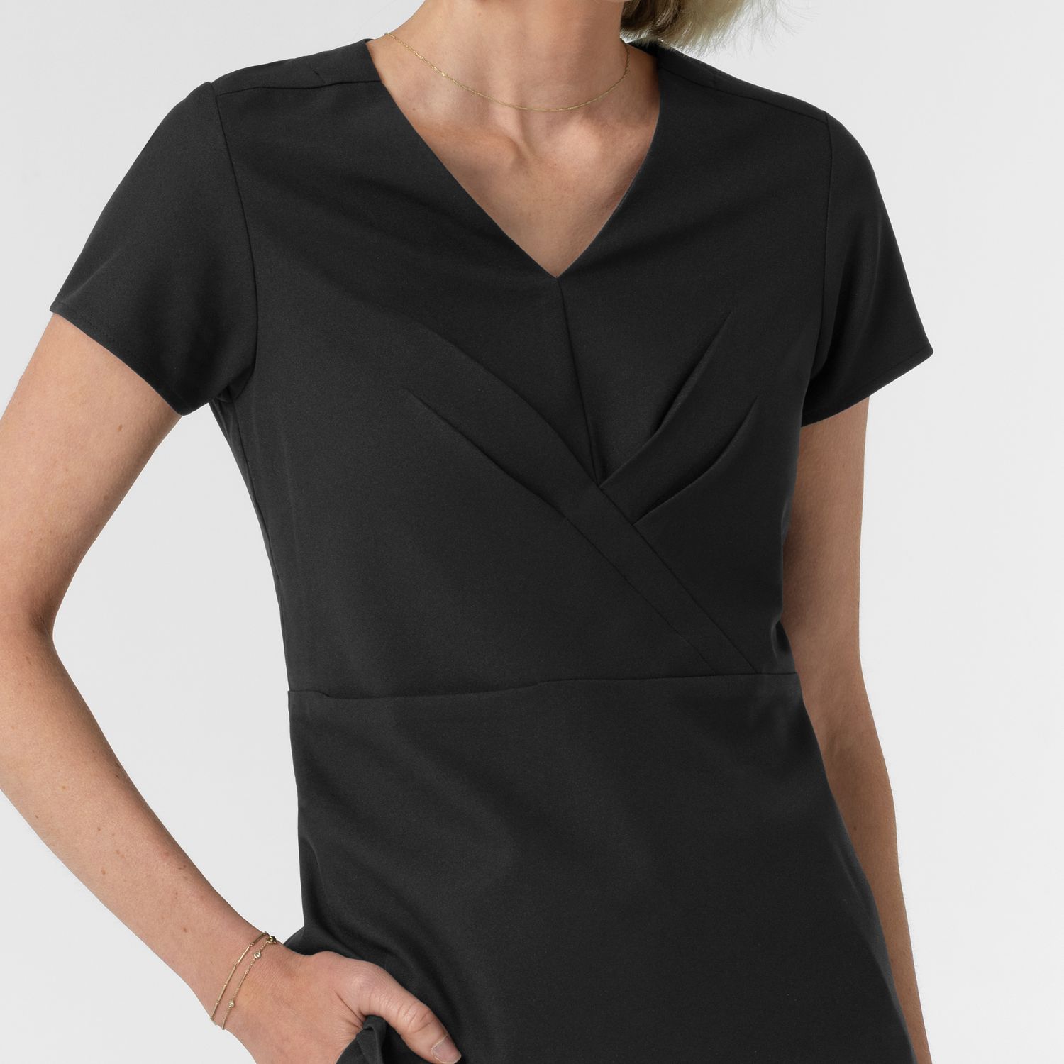Casacca 6266 scollo a V black