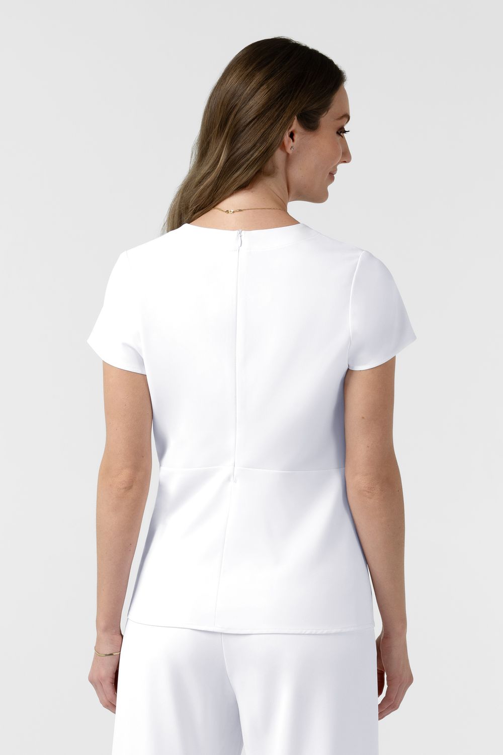 Casacca 6266 scollo a V white