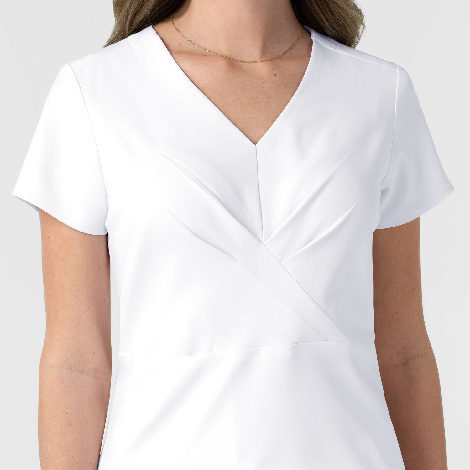 Casacca 6266 scollo a V white