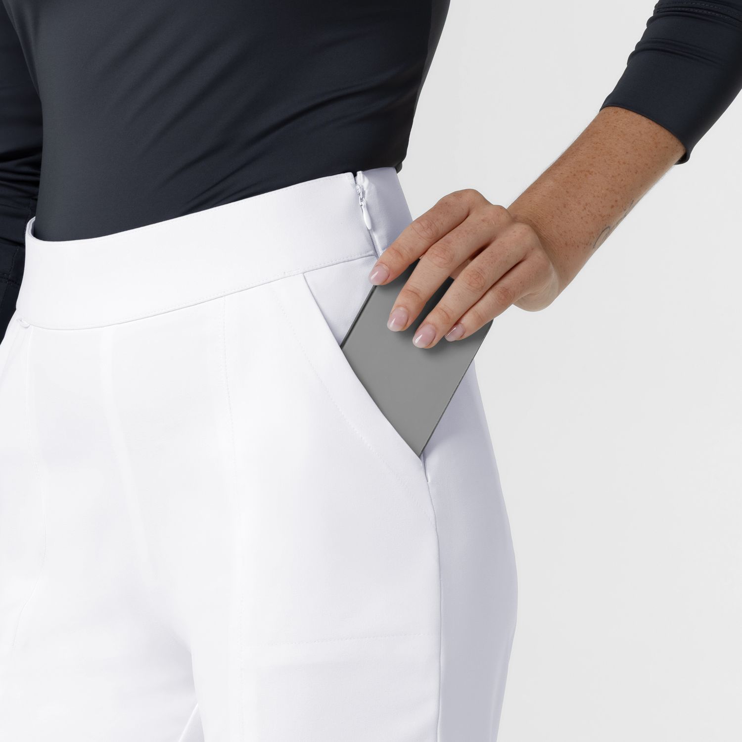 Pantalone donna 5166 affusolato white