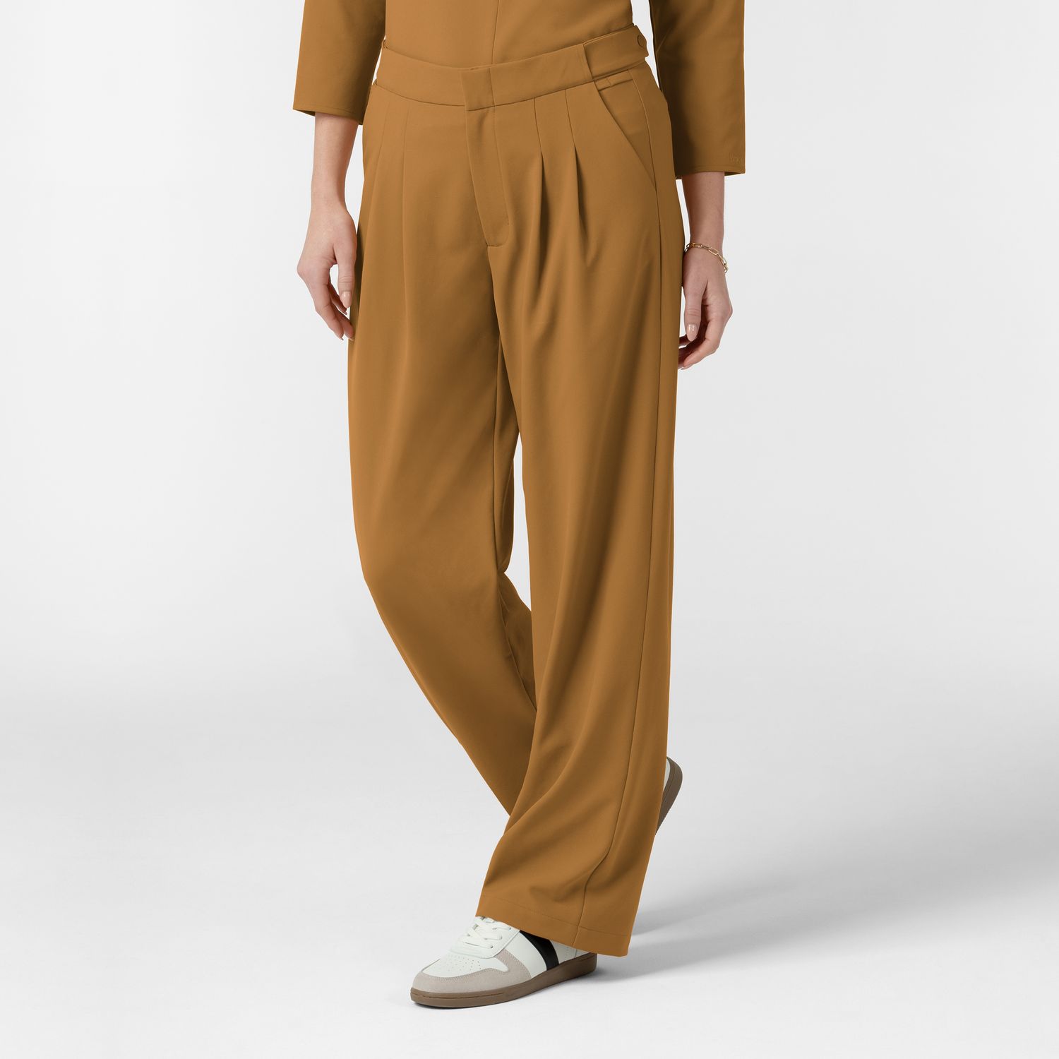 Pantalone donna 5266 ampio amber brown