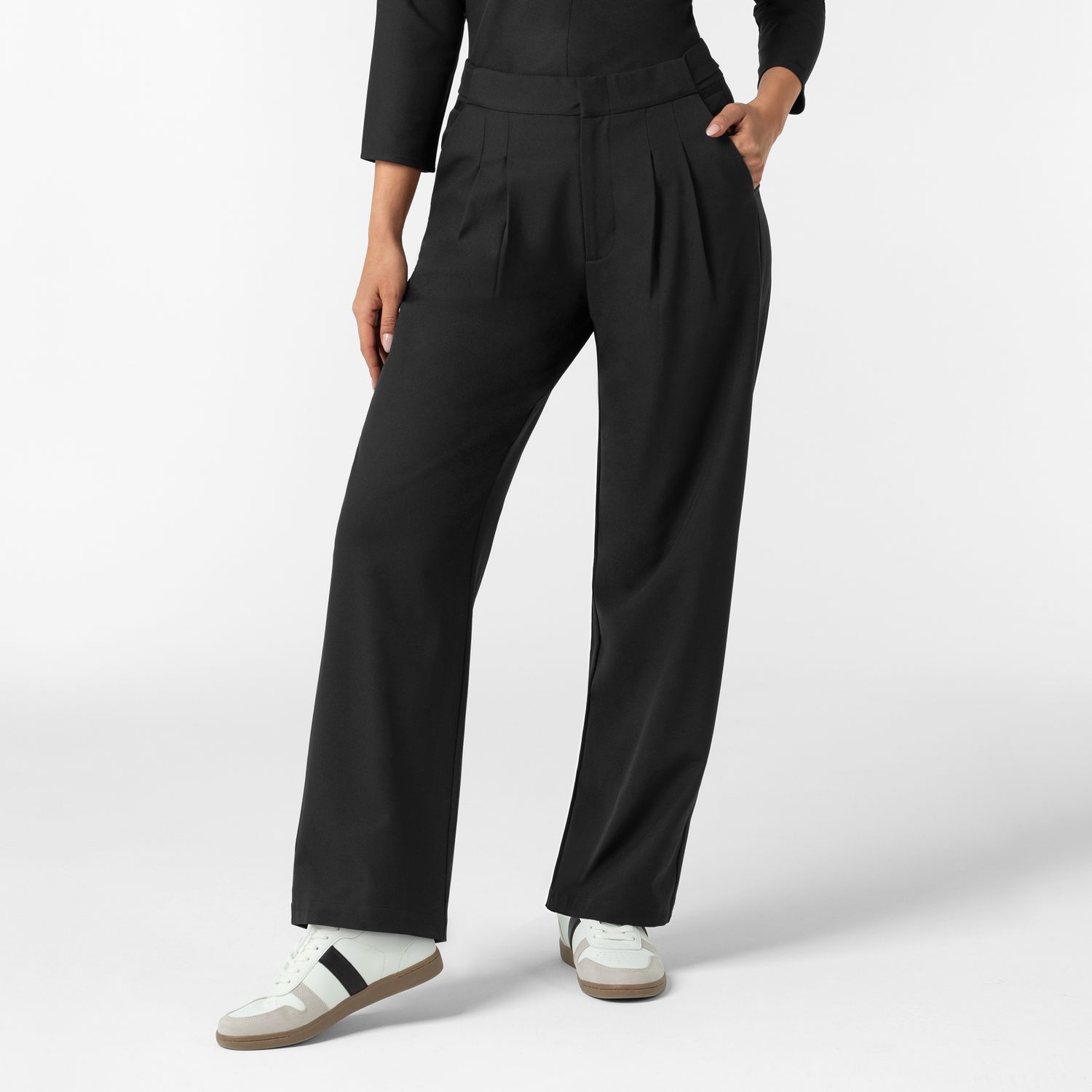 Pantalone donna 5266 ampio black