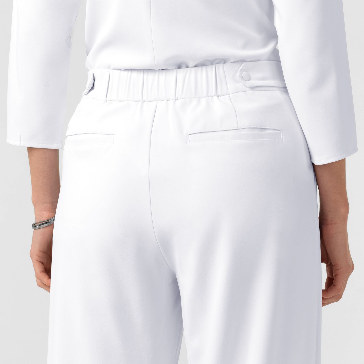Pantalone donna 5266 ampio white