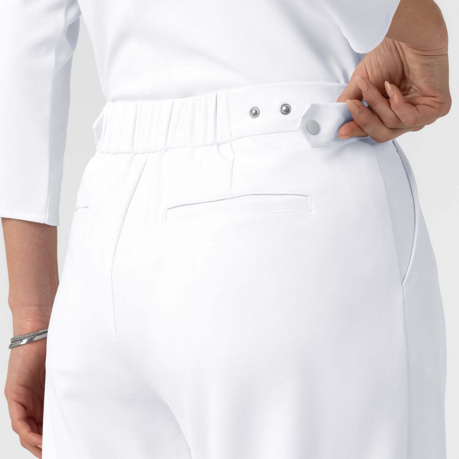 Pantalone donna 5266 ampio white