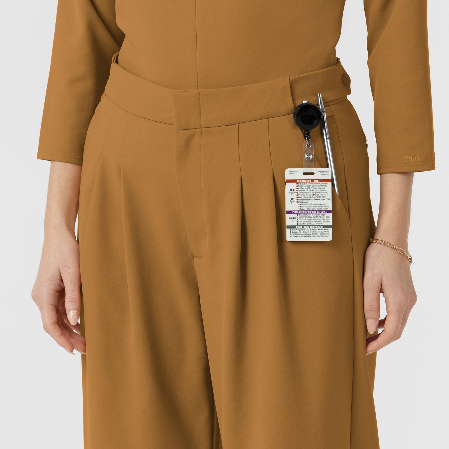 Pantalone donna 5266 ampio amber brown