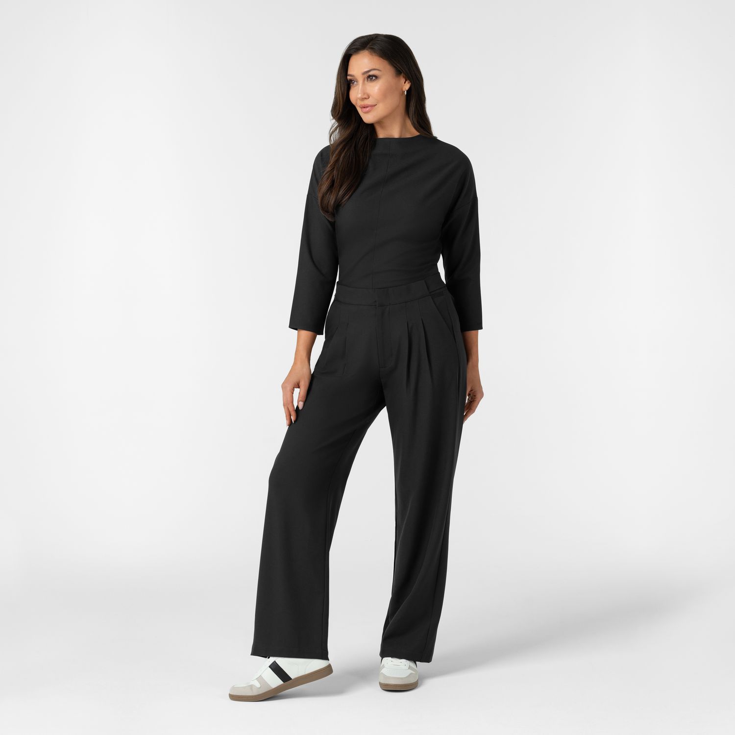 Pantalone donna 5266 ampio black