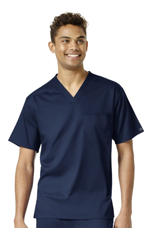 Casacca uomo 6619 scollo a V navy blue