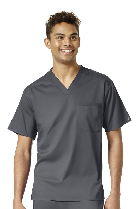 Casacca uomo 6619 scollo a V pewter