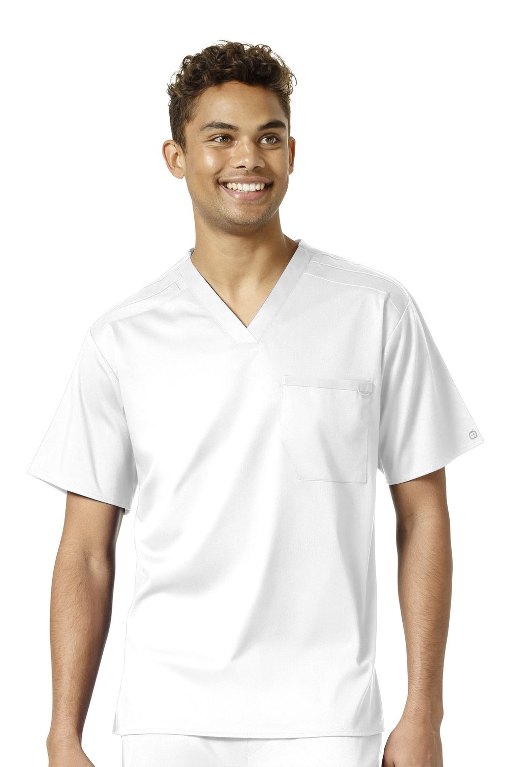 Casacca uomo 6619 scollo a V white