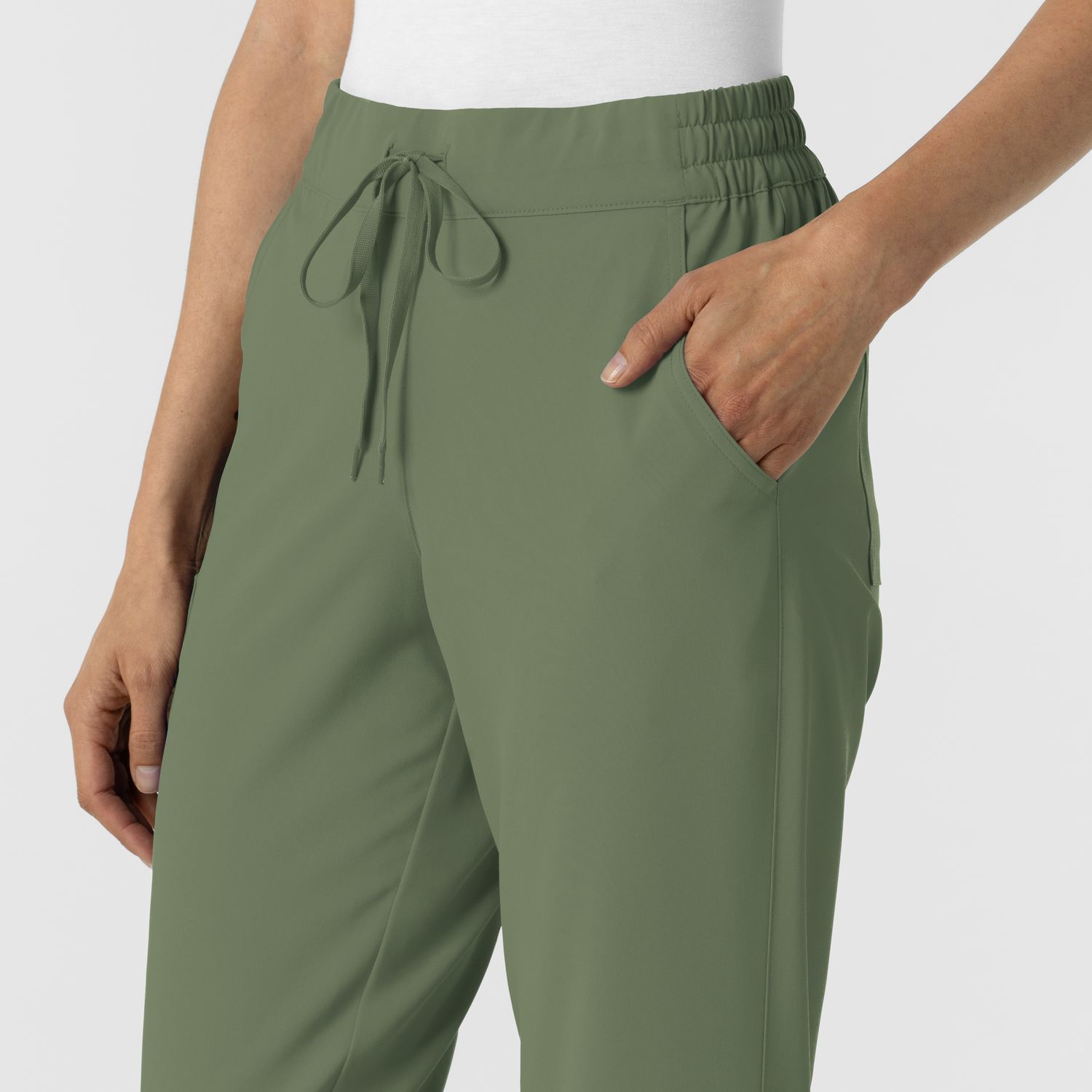Pantalone donna 5934 cargo jogger olive
