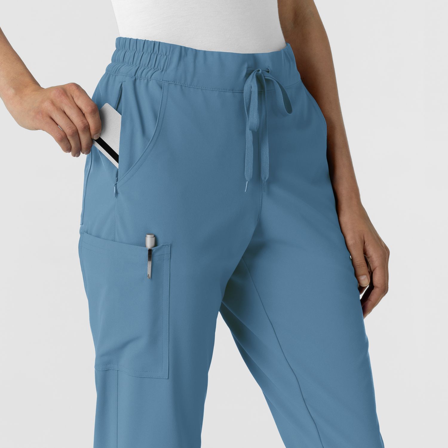 Pantalone donna 5934 cargo jogger pacific blue