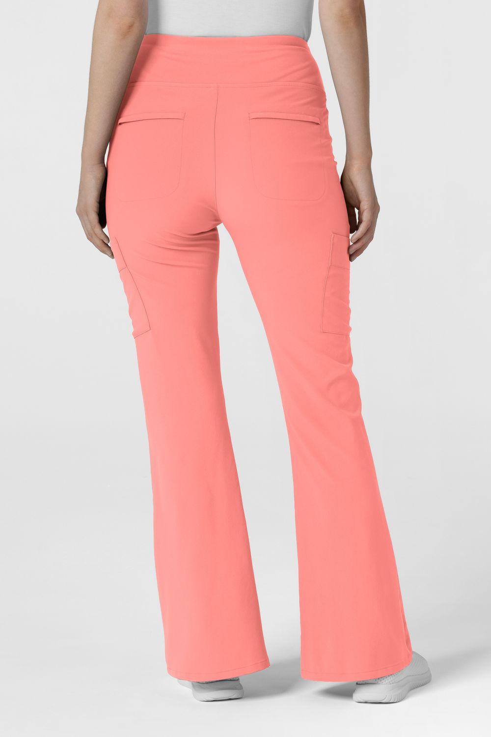 Pantalone donna 5534 cargo svasato paradise pink