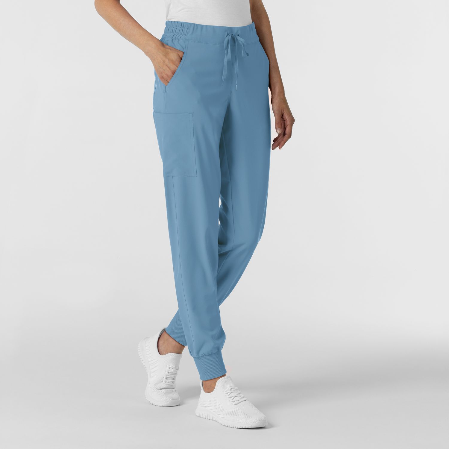 Pantalone donna 5934 cargo jogger pacific blue