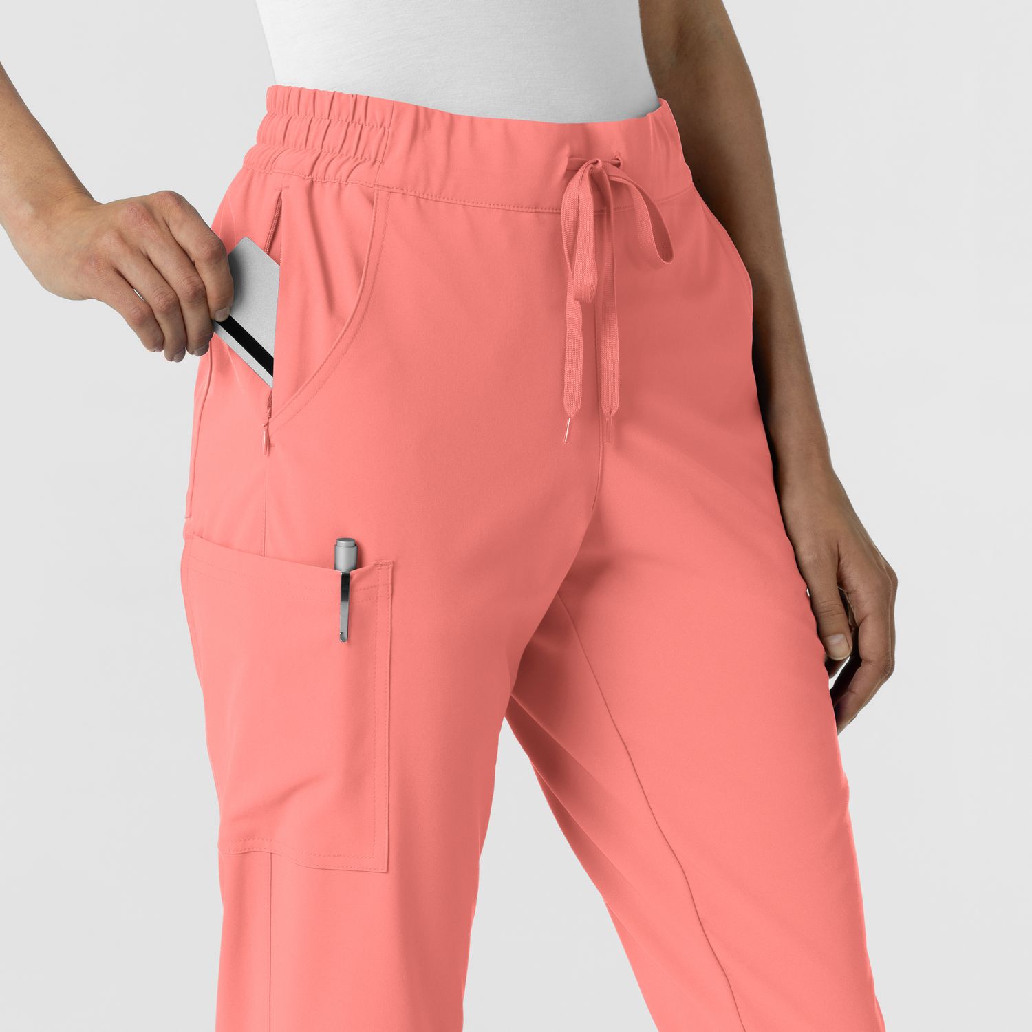 Pantalone donna 5934 cargo jogger paradise pink