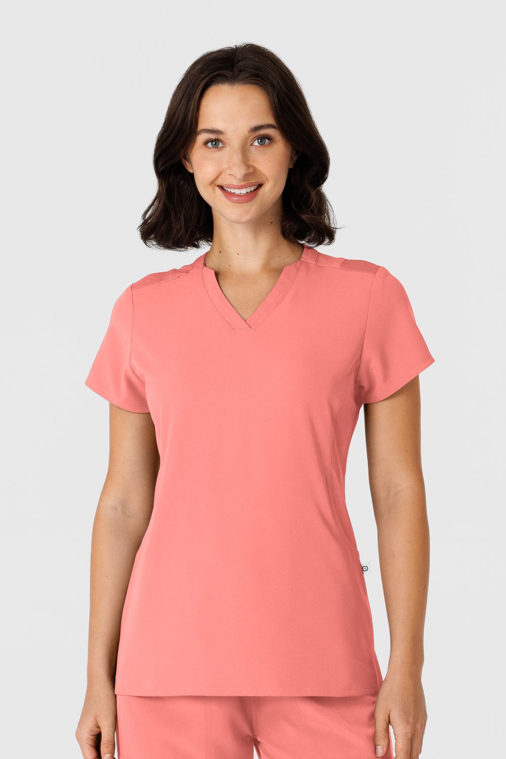 Casacca donna 6432 scollo a V stretto paradise pink