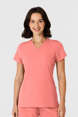 Casacca donna 6432 scollo a V stretto paradise pink