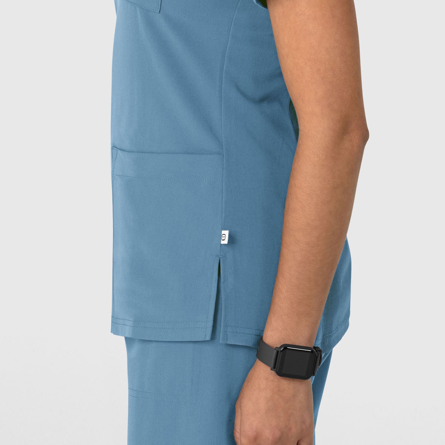 Casacca donna 6132 scollo a V pacific blue