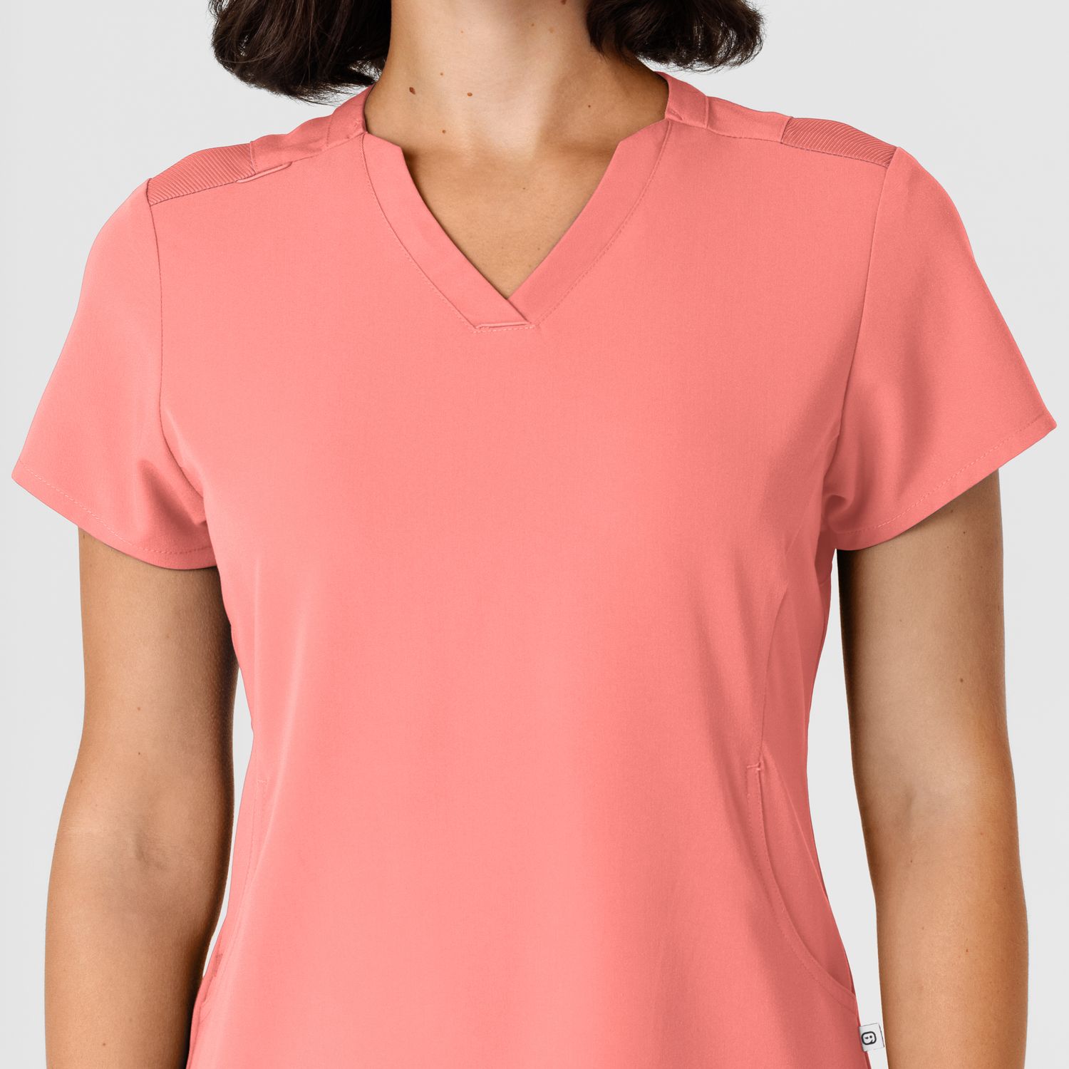 Casacca donna 6432 scollo a V stretto paradise pink