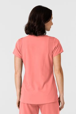 Casacca donna 6432 scollo a V stretto paradise pink