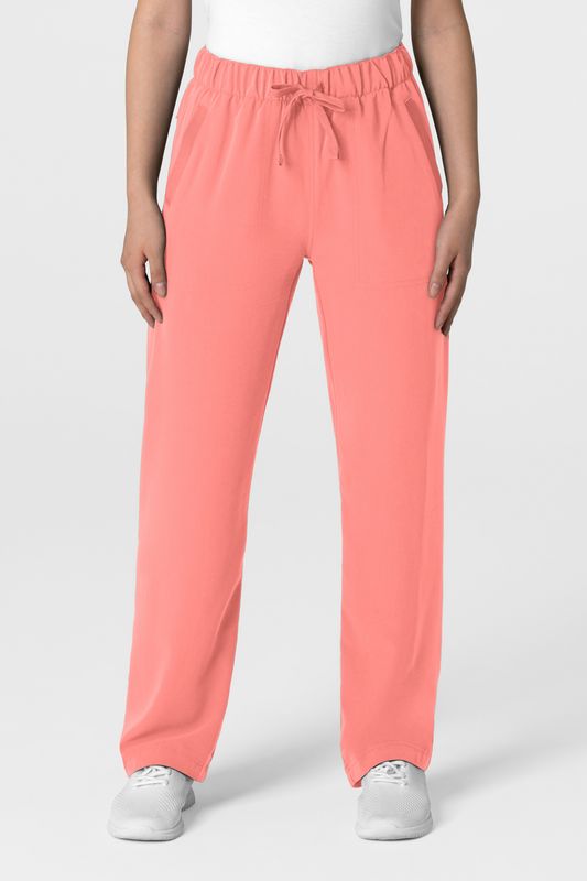 Pantalone donna 5232 con orlo allungato paradise pink
