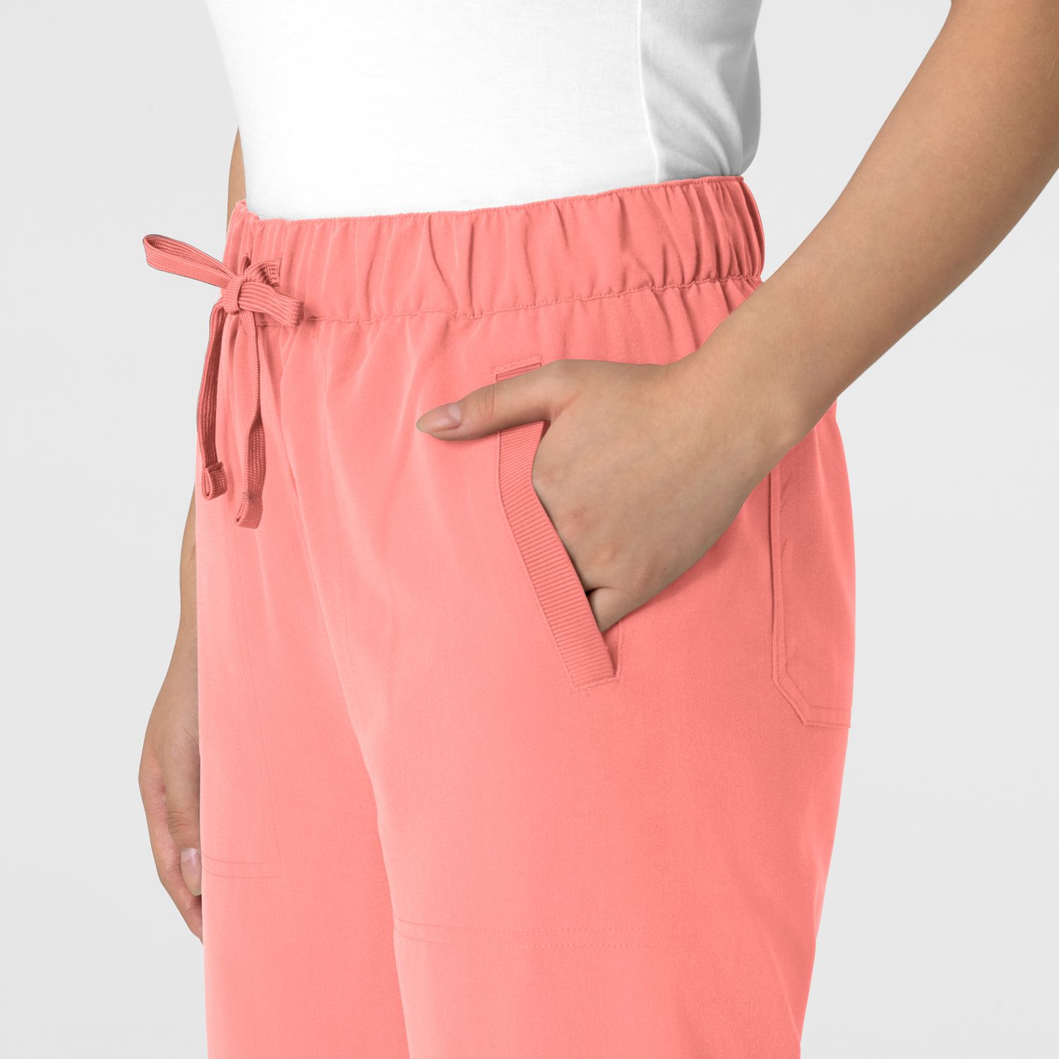 Pantalone donna 5232 con orlo allungato paradise pink