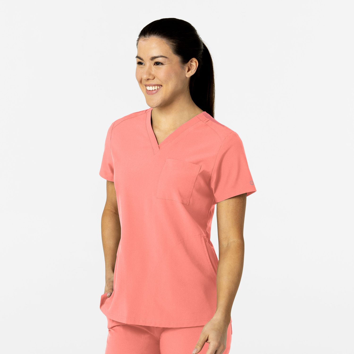 Casacca donna 6045 scollo a V paradise pink