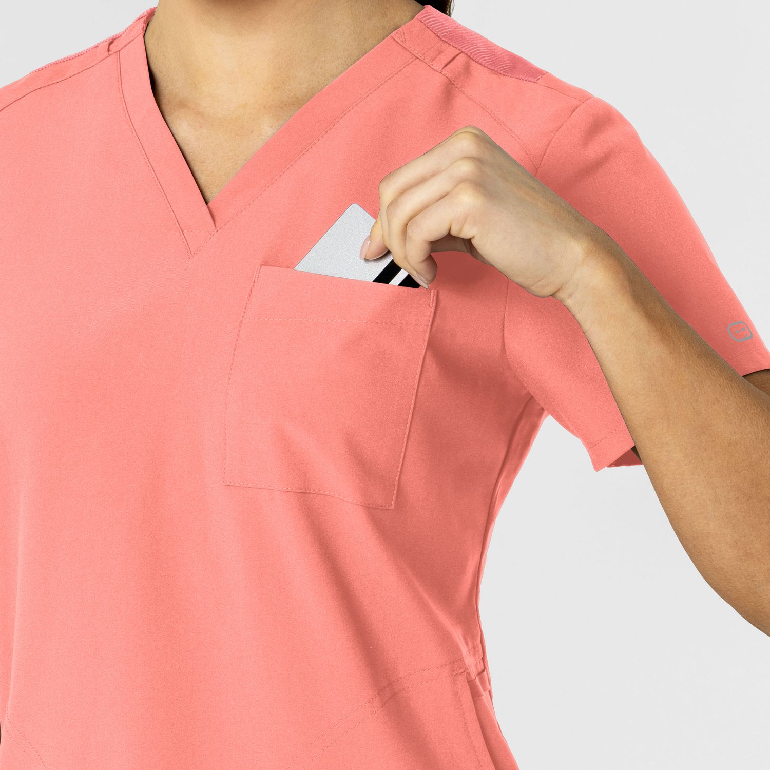 Casacca donna 6045 scollo a V paradise pink