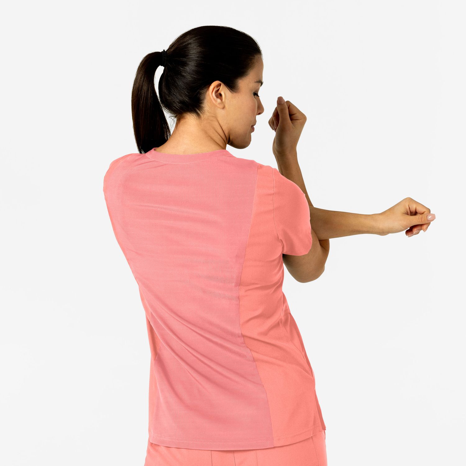 Casacca donna 6045 scollo a V paradise pink