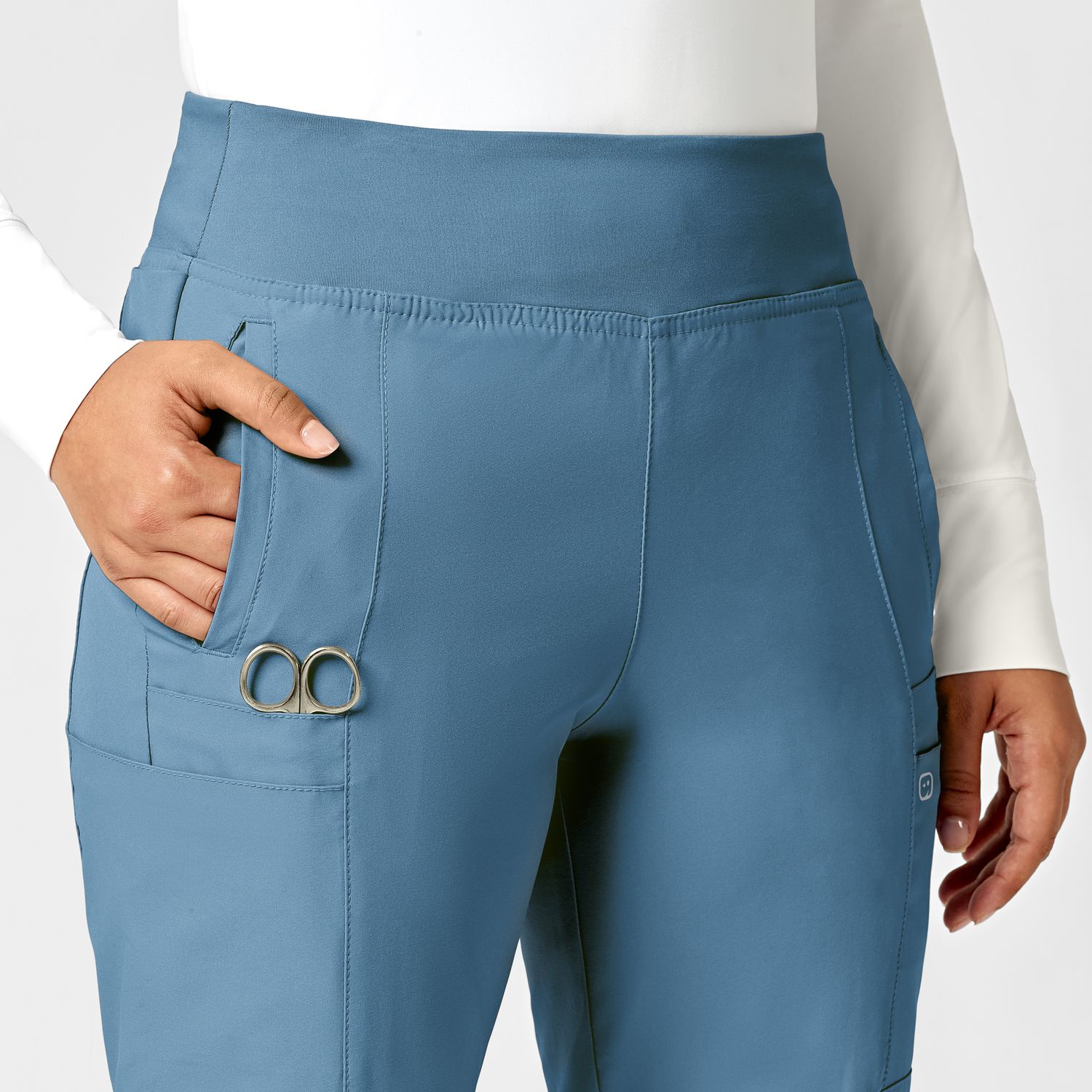 Pantalone donna 5555 cargo jogger pacific blue
