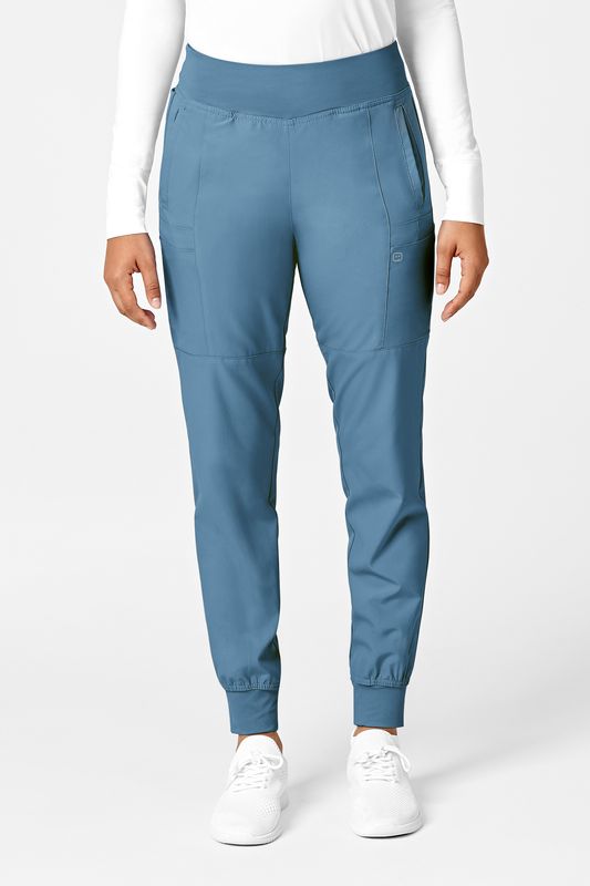 Pantalone donna 5555 cargo jogger pacific blue