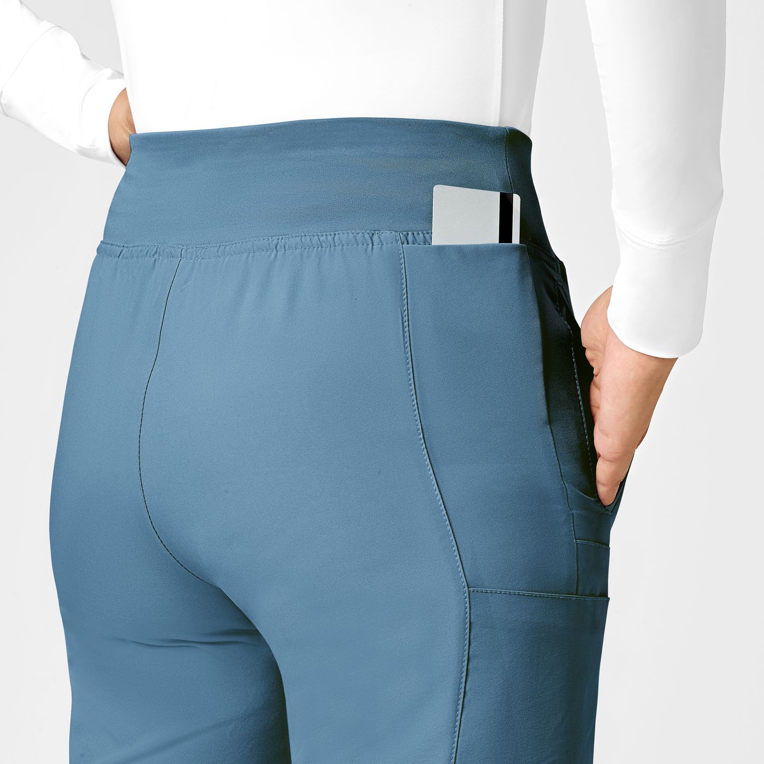 Pantalone donna 5555 cargo jogger pacific blue