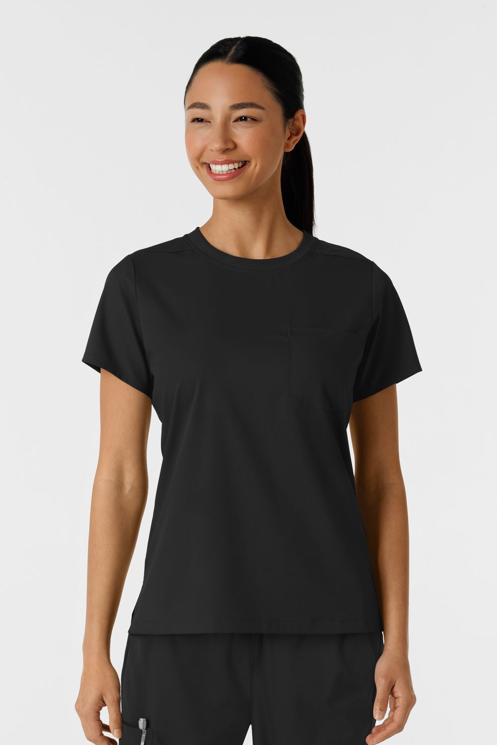Casacca donna 6451 girocollo black