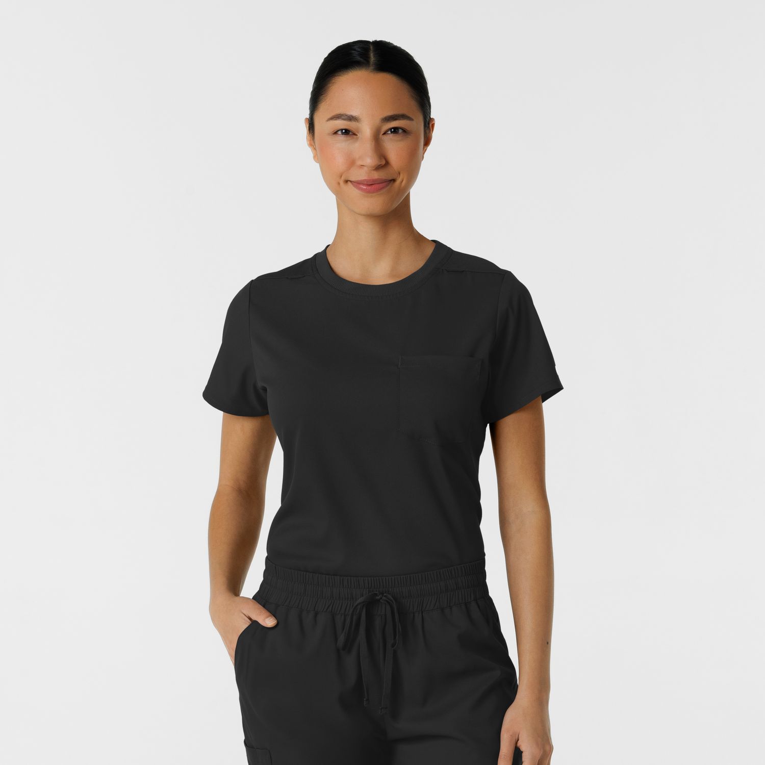 Casacca donna 6451 girocollo black