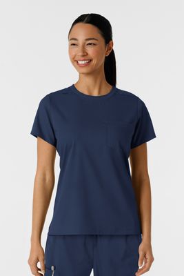 Casacca donna 6451 girocollo navy blue