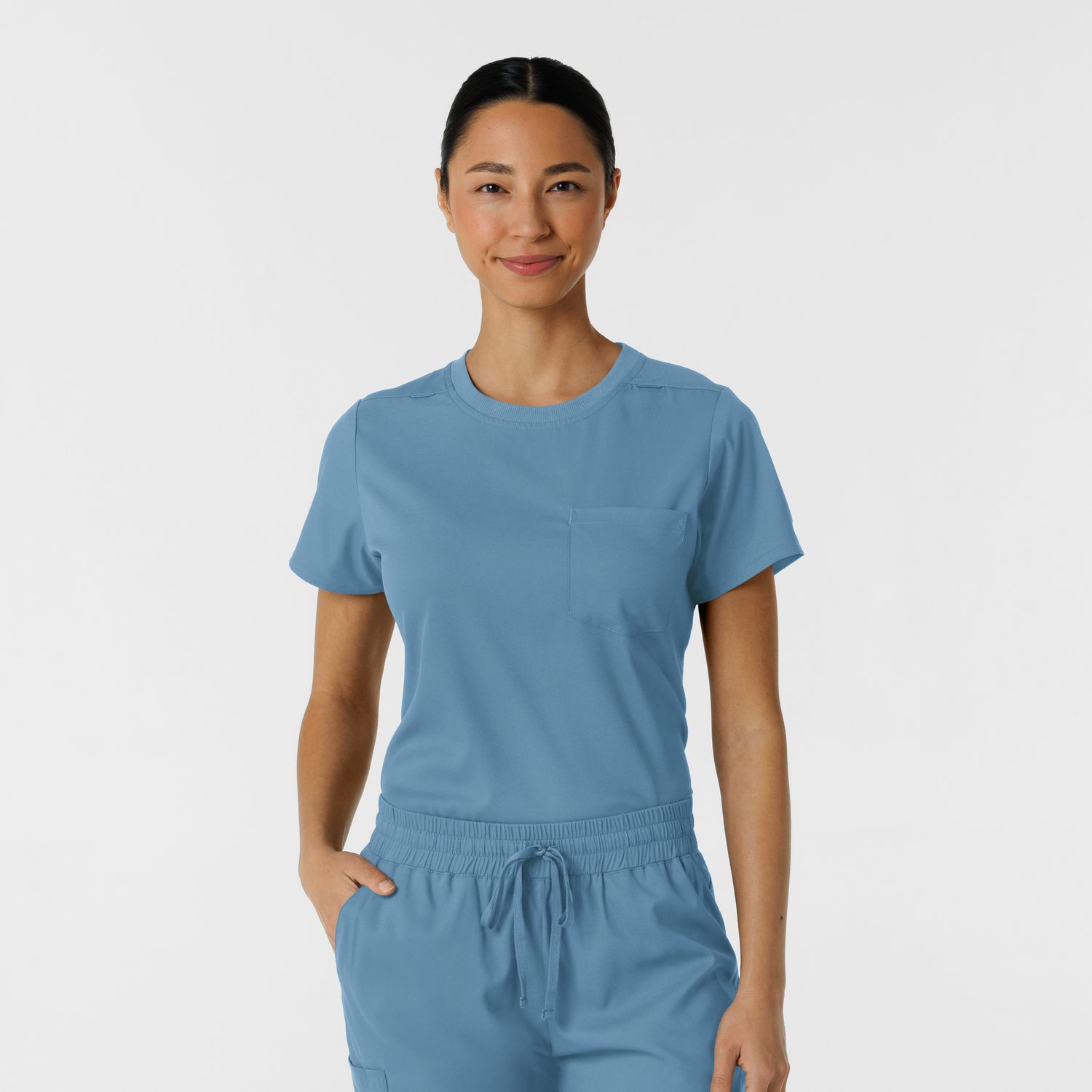 Casacca donna 6451 girocollo pacific blue