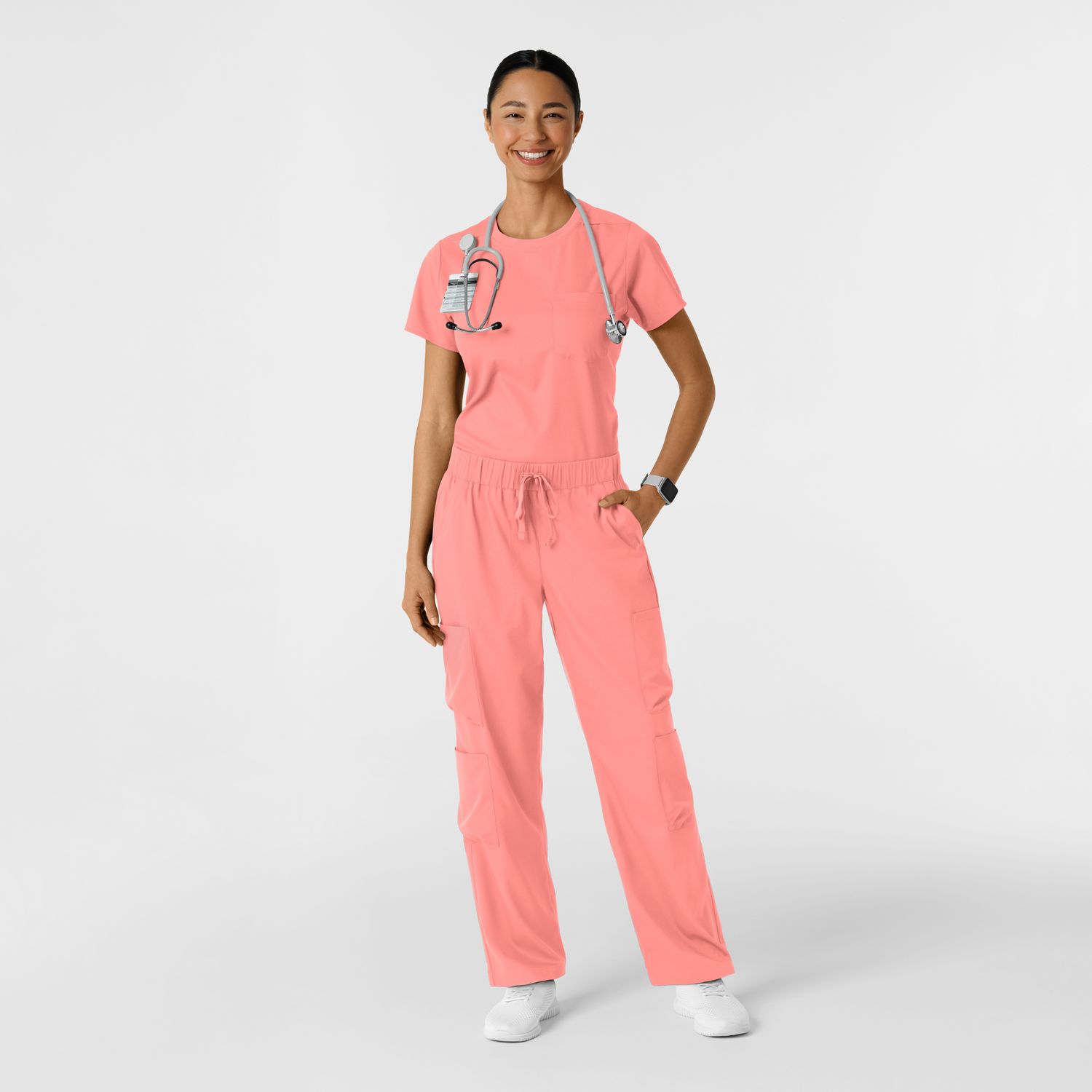 Casacca donna 6451 girocollo paradise pink