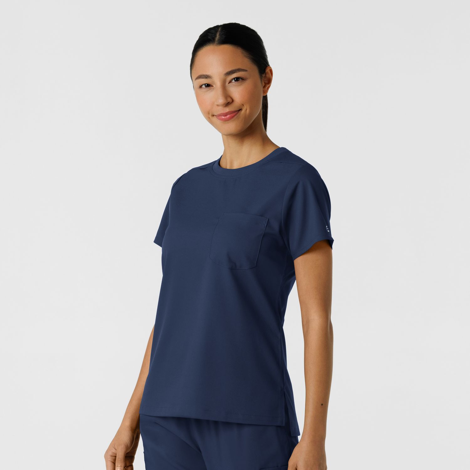 Casacca donna 6451 girocollo navy blue