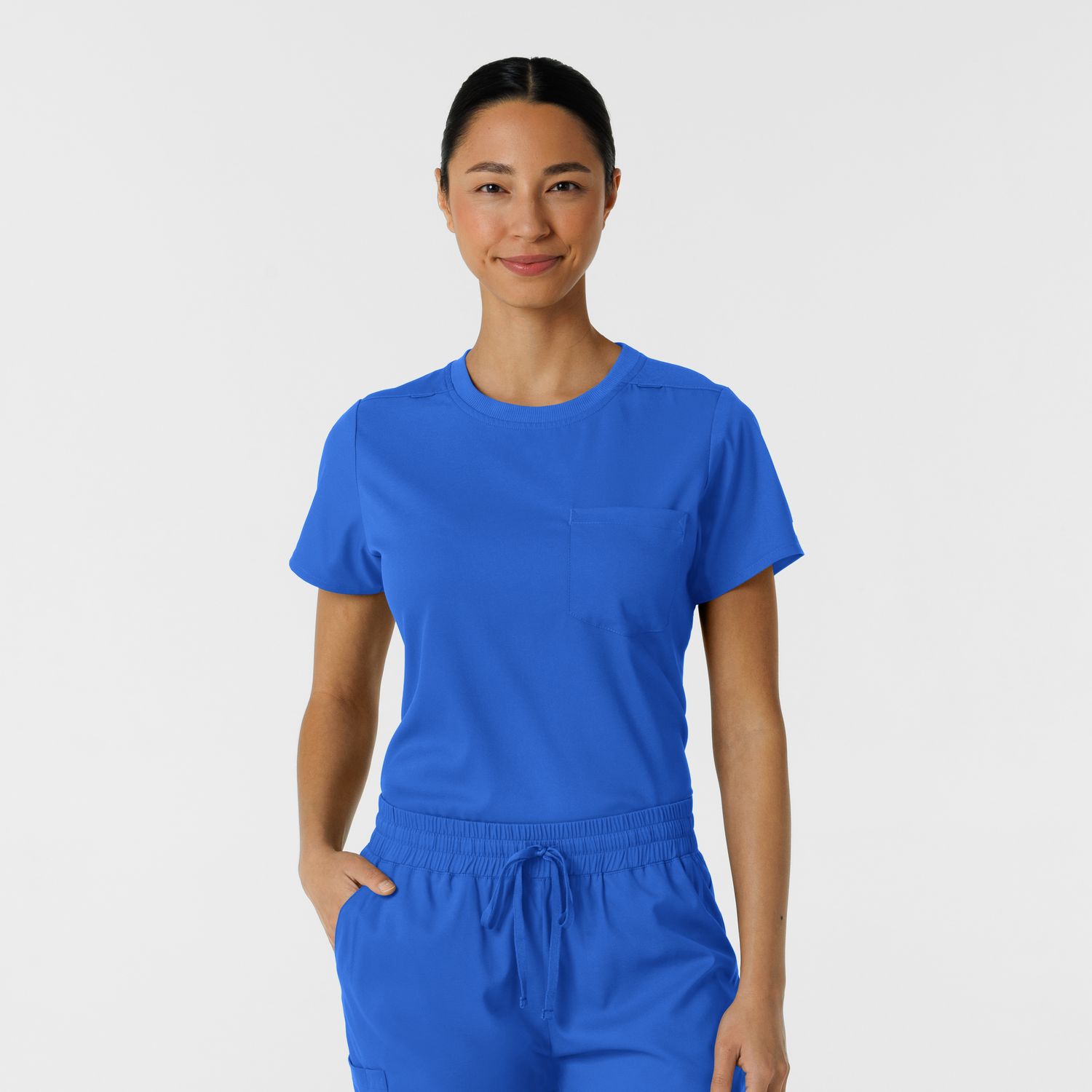 Casacca donna 6451 girocollo royal blue