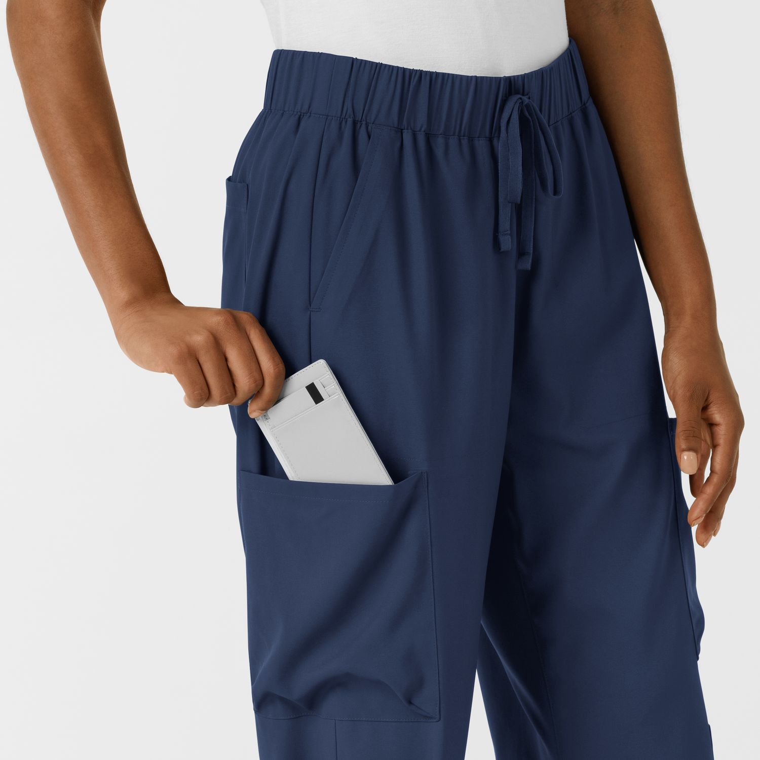 Pantalone donna 5451 doppio cargo navy blue