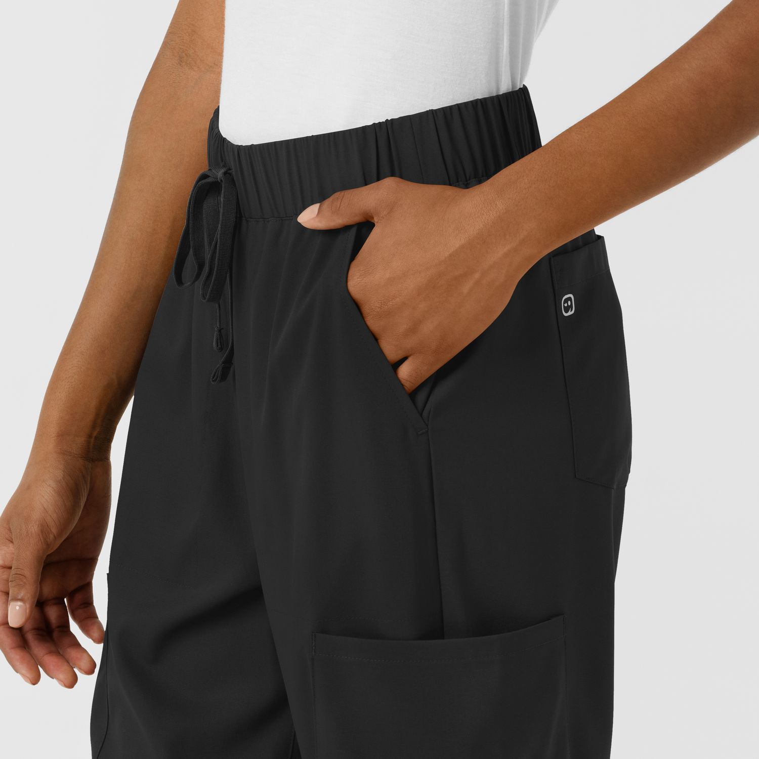 Pantalone donna 5451 doppio cargo black