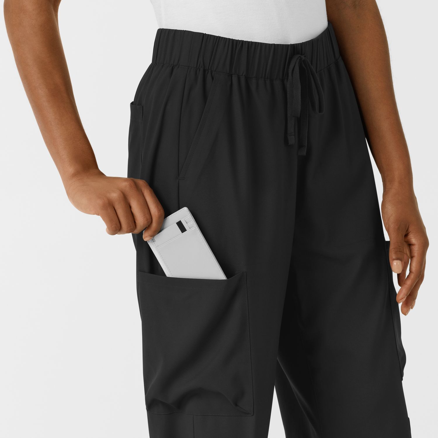 Pantalone donna 5451 doppio cargo black