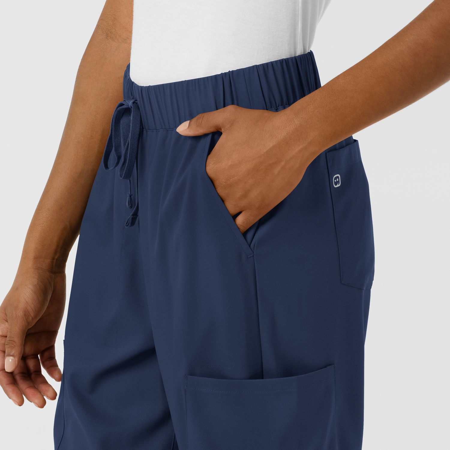 Pantalone donna 5451 doppio cargo navy blue