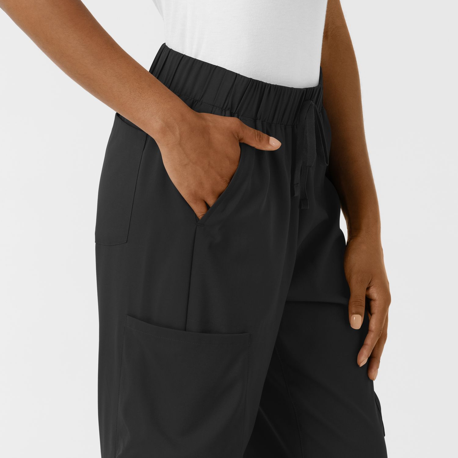 Pantalone donna 5451 doppio cargo black